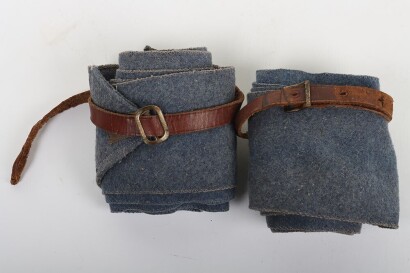 WW1 French Pair of Puttees, Horizon Blue.