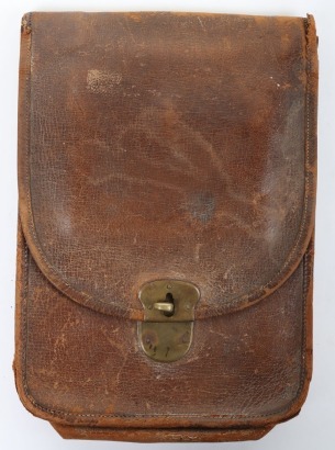 WW1 French Officers Leather Map Case