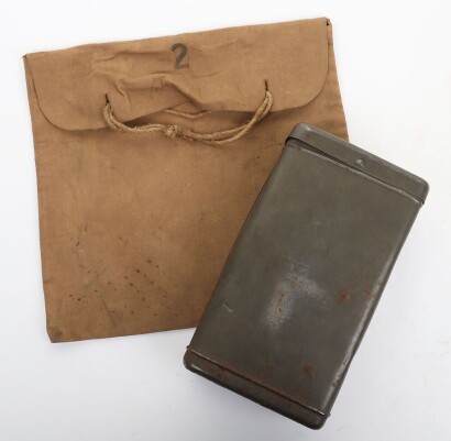 WW1 French M2 Respirator Tin and Satchel Bag