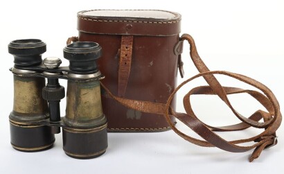 A Pair of Early 20th Century Binoculars in Case.