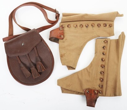 Pair of Khaki Spats