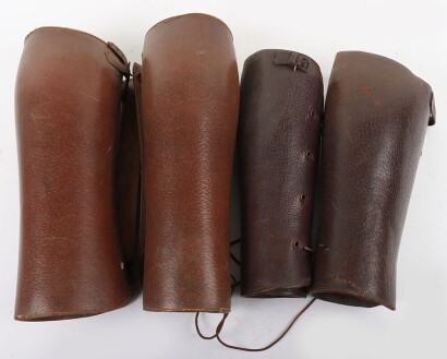 Pair of British Officers Leather Gaiters