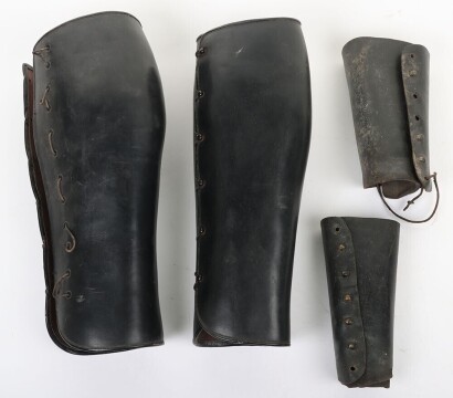 Black Leather Officers Gaiters