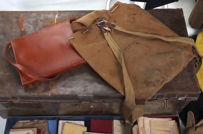 Purvis Collection - Uniform, Equipment and Paperwork Grouping of Robert Walter Purvis, Imperial Yeomanry and 4th Hussars in Tin Trunk - 5