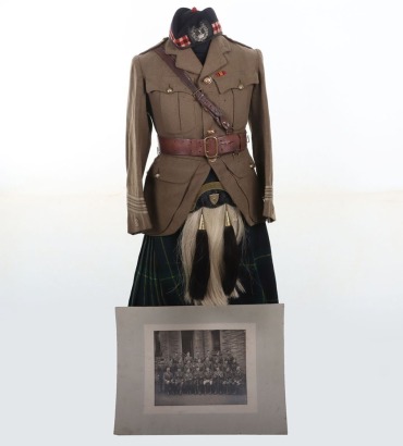 Purvis Collection - Uniform Ensemble of Major Robert Walter Purvis 3rd Battalion Gordon Highlanders