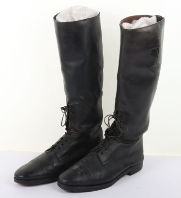 Scottish Black Leather Boots