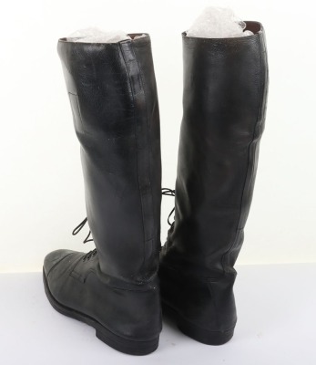 Scottish Black Leather Boots - 4