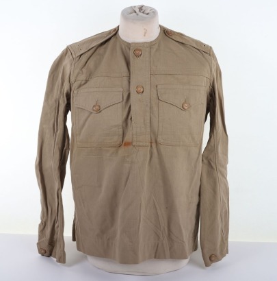 WW2 Khaki Drill (KD) British/Indian Army Collarless Tunic.