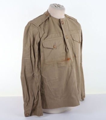 WW2 Khaki Drill (KD) British/Indian Army Collarless Tunic. - 3