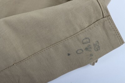 WW2 Khaki Drill (KD) British/Indian Army Collarless Tunic. - 7