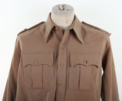 WW2 British Officers Gabardine Shirt. - 2