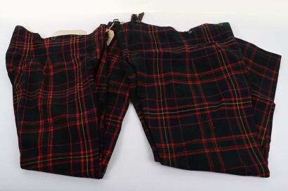 Two Pairs of Cameron Highlanders Officers Trews