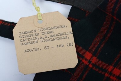 Two Pairs of Cameron Highlanders Officers Trews - 13