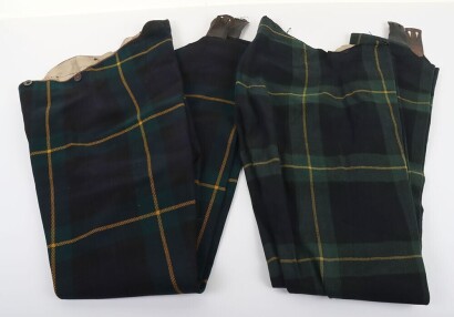 Two Pairs of Cameron Highlanders Trews