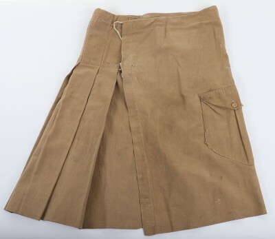 Highlanders khaki kilt. - 2