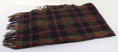 Early Cameron Highlanders Tartan Plaid.