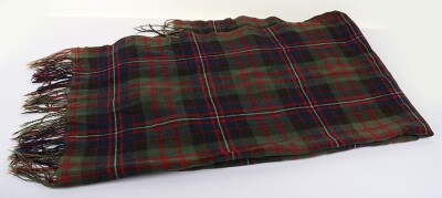 Early Cameron Highlanders Tartan Plaid.