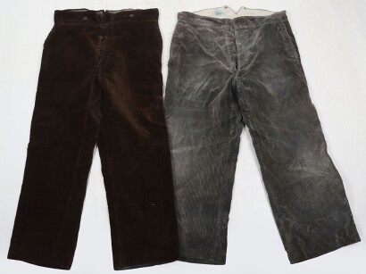 2x Pairs of French Corduroy Trousers