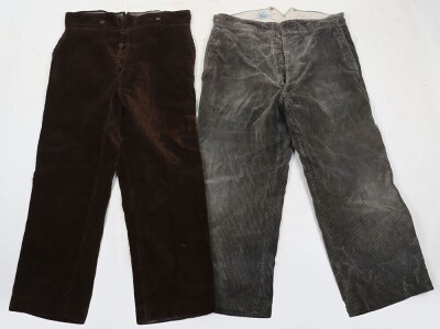 2x Pairs of French Corduroy Trousers