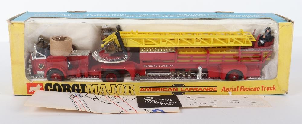 Corgi Major Toys 1143 American LaFrance Aerial Rescue Truck Fire