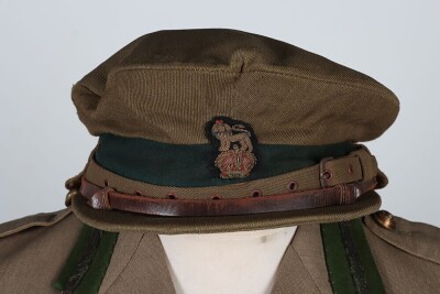 Great War Canadian Expeditionary Force Intelligence Staff Officers Cuff Rank Tunic and Gor Blimey Pattern Officers Cap - 2