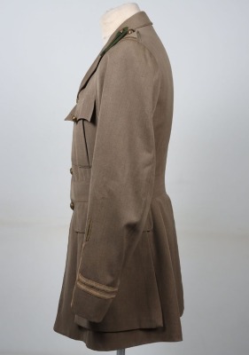 Great War Canadian Expeditionary Force Intelligence Staff Officers Cuff Rank Tunic and Gor Blimey Pattern Officers Cap - 6