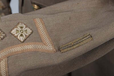 Great War Canadian Expeditionary Force Intelligence Staff Officers Cuff Rank Tunic and Gor Blimey Pattern Officers Cap - 10