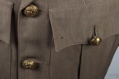 Great War Canadian Expeditionary Force Intelligence Staff Officers Cuff Rank Tunic and Gor Blimey Pattern Officers Cap - 11