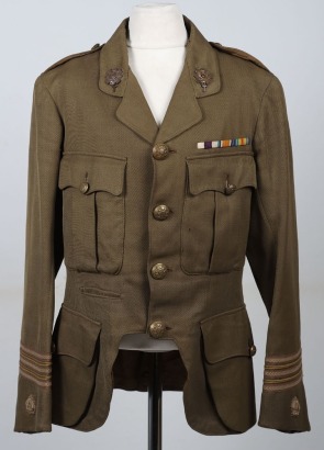 WW1 Highland Light Infantry 9th (Glasgow Highlanders) Territorial Battalion Officers Cuff Rank Tunic