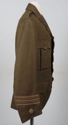 WW1 Highland Light Infantry 9th (Glasgow Highlanders) Territorial Battalion Officers Cuff Rank Tunic - 2