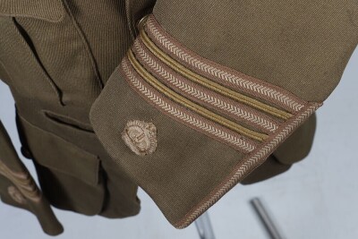 WW1 Highland Light Infantry 9th (Glasgow Highlanders) Territorial Battalion Officers Cuff Rank Tunic - 7