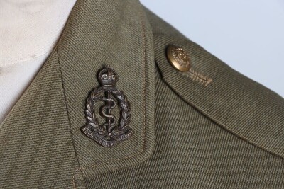 WW1 Royal Army Medical Corps Officers Cuff Rank Uniform Group - 7