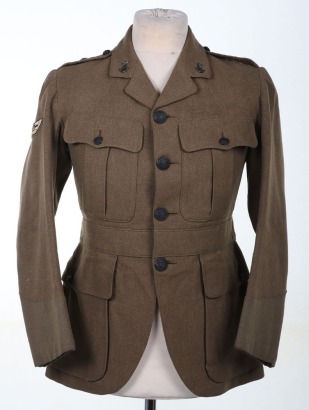 WW1 Scottish Rifles Officers Shoulder Rank Tunic, Heavy MGC/Tank Corps