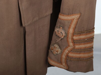 WW1 British Officers Summer Weight Cuff Rank Tunic, East Kent Regiment, The Buffs. - 8