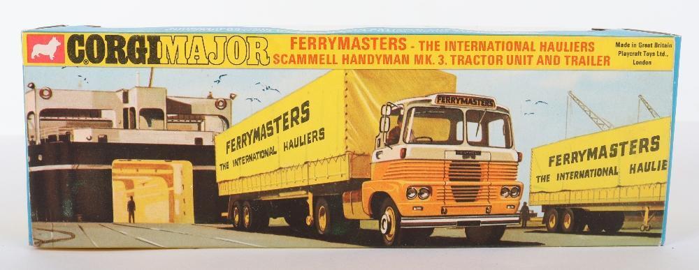 A BOXED CORGI MAJOR FERRYMASTER THE INTERNATIONAL HAULIERS SCAMMELL HANDYMAN MARK 3 TRACTOR UNIT AND A BOXED CORGI MAJOR FERRYMASTER THE INTERNATIONAL HAULIERS SCAMMELL HANDYMAN MARK 3 TRACTOR UNIT AND
