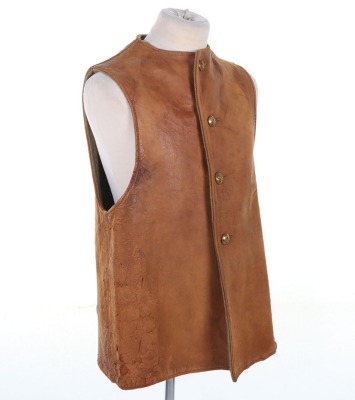 WW1 Period British Leather Jerkin, Royal Artillery, US made. - 3