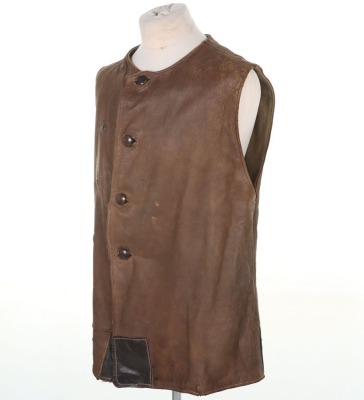 Great War Period British Leather Jerkin. - 4