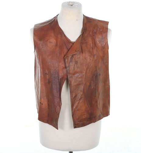 WW1 Canadian Made Leather Jerkin/Waistcoat, 1917 dated.