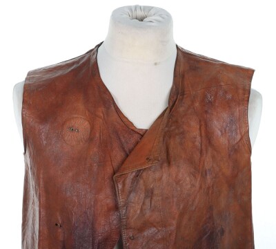 WW1 Canadian Made Leather Jerkin/Waistcoat, 1917 dated. - 2