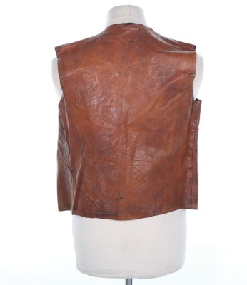 WW1 Canadian Made Leather Jerkin/Waistcoat, 1917 dated. - 7