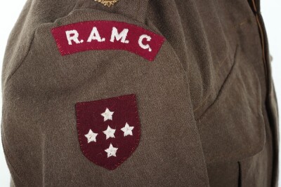 WW2 Royal Army Medical Corps Southern Command Officers War Aid Battle Dress Blouse - 7