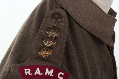WW2 Royal Army Medical Corps Southern Command Officers War Aid Battle Dress Blouse - 8