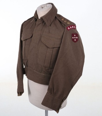 WW2 Royal Army Medical Corps Southern Command Officers War Aid Battle Dress Blouse - 9