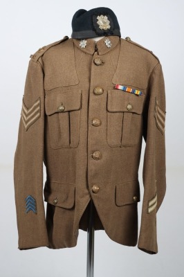 Inter War Period Scottish Other Ranks Tunic and Glengarry, Highland Light Infantry.