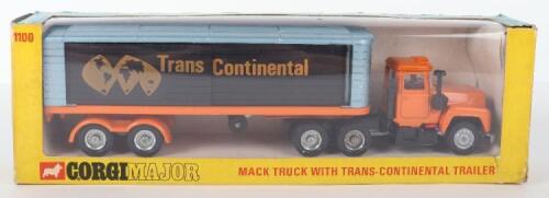 Corgi Major Toys 1100 Mack Truck with Trans Continental Trailer