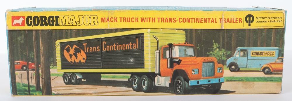 Corgi Major Toys 1100 Mack Truck with Trans Continental Trailer