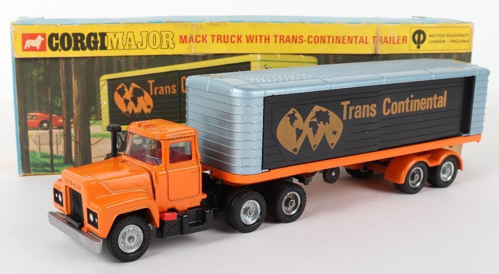 Corgi Major Toys 1100 Mack Truck with Trans Continental Trailer