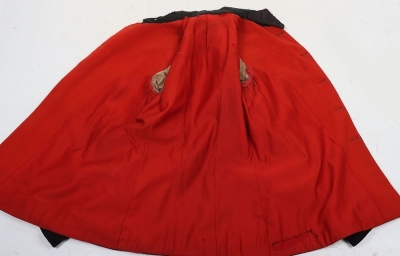 16th Lancers Officers Scarlet Frock Tunic. - 7