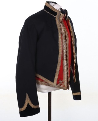 Indian Medical Services Officers Mess Dress Jacket & Scarlet Vest. - 3