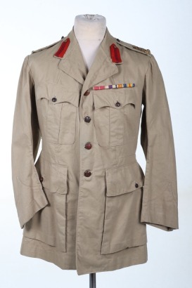Pre War Staff Officers Khaki Drill Service Dress Tunic, Brigadier